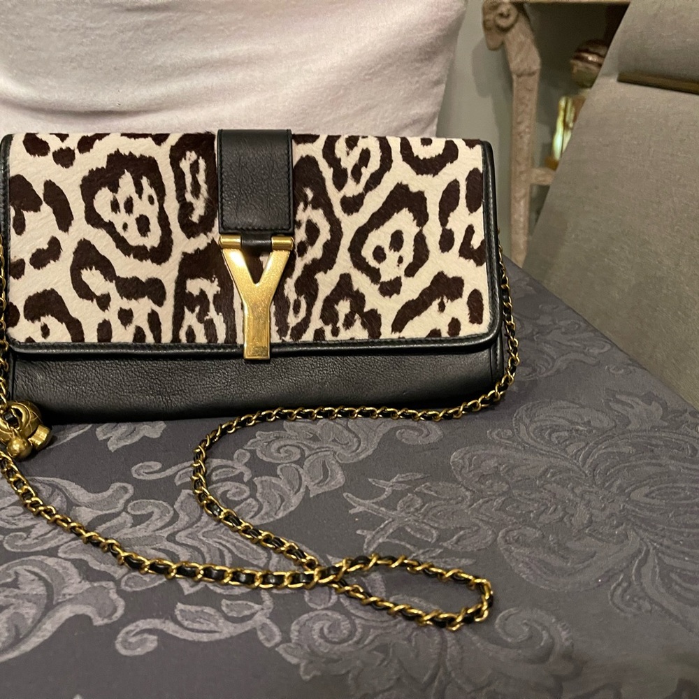 Stylish Black and Brown Designer Clutch